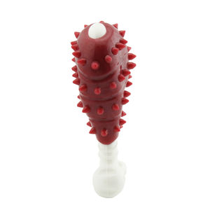 インタラクティブおもちゃ新しいペットのきれいな歯の咬傷耐性ラバーナイロンシミュレーションチキンレッグドッグチューおもちゃ - Product Image 2