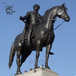 BLVE Grandes Statues De Jardin Décorations Extérieures Statue De Cheval En Bronze, Sculpture De Napoléon En Bronze De Taille Réelle Française - Product Image 5