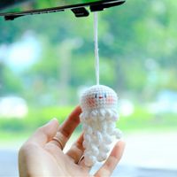 Nouveau Pendentif en Peluche Façonné à la Main, Thème Vie Marine Mignonne, Vente en Gros, pour Décoration de Sac ou Rétroviseur de Voiture