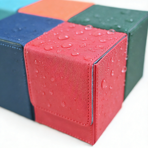 Boîte de rangement pour cartes à collectionner en cuir PU coloré de qualité supérieure, fermeture magnétique, pour cartes de <span class=keywords><strong>jeu</strong></span> Mtg Yugioh Tcg - Product Image 4