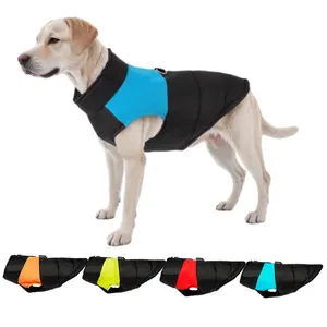 Oem/ODM tùy chỉnh không thấm nước quần áo chó với logo riêng của tôi ấm Zip Dog vest áo khoác kim loại áo khoác mùa đông với khai thác