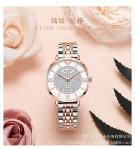 Montre ciel étoilé à la mode pour femmes montre à Quartz en acier inoxydable cloutée de diamants montre pour femmes étanche - Product Image 6