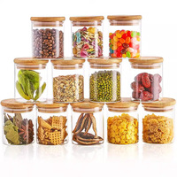 Bocaux en verre borosilicate de haute qualité, hermétiques, sans BPA, chauffables, 500 ml, pour aliments, cuisine, camping, céréales, épices, thé, design moderne
