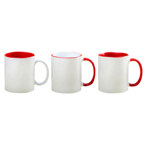 Tùy Chỉnh Số Lượng Lớn Trống Trắng Men Tốt Màu Bên Trong Đỏ Gốm Cốc Cà Phê - Product Image 4