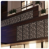 Revêtement en poudre d'aluminium CNC pour façade, bardage perforé PVDF, ignifuge, écologique, anticorrosion, design traditionnel