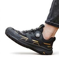 Zapatos de Seguridad Elegantes y Cómodos para Hombre, Parte Superior de Tejido Transpirable, Puntera de Acero Anti-Impactos, Resistentes a Pinchazos, Duraderos
