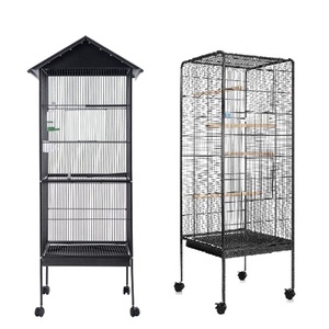 Çelik malzeme ağır papağan kafes ev ve Pet mağaza kullanımı kuş kafesi - Product Image 2