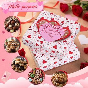 Cajas para Galletas de San Valentín con Ventana, Cajas Pequeñas Rosas para Pastelería, Contenedores para Postres, para Muffins, Jabón Artesanal, Regalo para Fiesta de San Valentín - Product Image 5