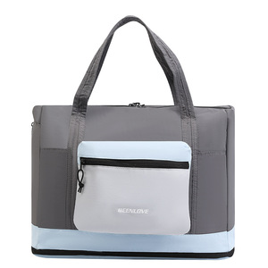 Beilian Foldable Travel Bag Large Capacity Expandable Luggage For Business Trips Leisure Travel Color Blocking Design - Product Image 4