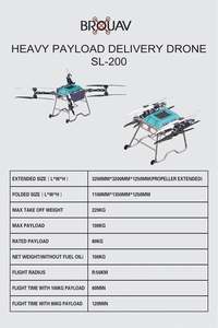 Drone de livraison Drone de livraison de nourriture hybride de longue durée à charge utile de 100kg - Product Image 2
