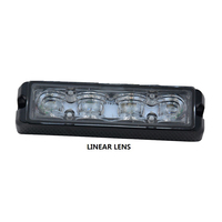 Luces de tablero estroboscópicas de tráfico LED 12/24V, cabezal de luz de coche impermeable para coche, luz de advertencia intermitente estroboscópica LED de seguridad vial