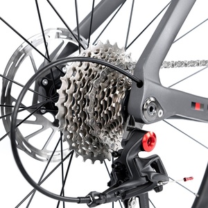 <span class=keywords><strong>Bicicleta</strong></span> de Carretera de Fibra de Carbono R5pro 2026, Nueva, con Doble Freno de Disco, 24 Velocidades, Cableado Interno Completo, Ruedas de Aluminio, Aerodinámica, para Carreras - Product Image 5
