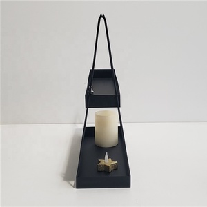 Estante de Pared de Alambre Metálico Estilo Nórdico, Decoración de Pared de Hierro Forjado Negro, Soporte para Plantas, Decoración Metálica para el Hogar - Product Image 2