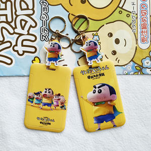 ซองใส่บัตรลายการ์ตูนชินจังสุดน่ารัก ดีไซน์ดินสอสี ดึงง่าย ใช้ได้กับบัตรนักเรียน บัตรประจำตัว ป้ายชื่อ  ลดราคาพิเศษ - Product Image 4