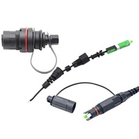 LC UPC LC UPC Câble Fibre Optique Patch Extérieur Noir 5.0mm 7.0mm LSZH Monomode Multimode FTTA Câblage Station De Base