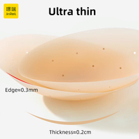 Couvre-mamelon en silicone mat de 8cm Invisible respirant gratuit adhésif teint de la peau pétales de poitrine sans couture caractéristique de la mode riche