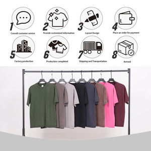 Camiseta de Manga Corta Vintage Personalizada para Hombre, 100% Algodón Pesado, Estilo Batik, Diseño Liso, Técnicas de Lavado - Product Image 5