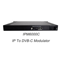 (IPM6000C) Modulador de TV Digital IP a RF, Modulador IP a QAM de 16 y 32 Canales