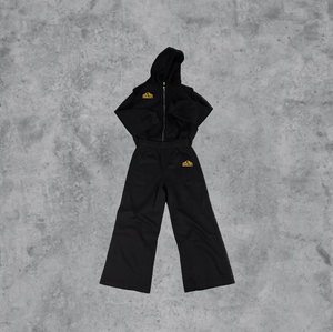 Ensemble de survêtement en molleton lourd en laine avec logo personnalisé, collection automne, imprimé délavé, sweat-shirt à capuche brodé - Product Image 3