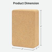 Bloque de Yoga de Corcho de Alta Densidad, Ecológico, para Ejercicios de Fitness, Gran Venta