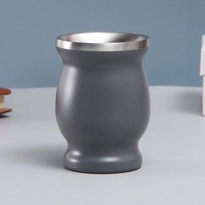 Gobelet isotherme Ma Dai de 8 oz en acier inoxydable à corps incurvé, prêt à offrir, pour boissons à domicile - Product Image 4