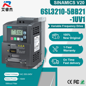 Inversor de Frecuencia Variable Siemens SINAMICS V20, Nuevo y Original, 6SL3210-5BB21-1UV1, Monofásico, 1.1 KW, 200-240VAC - Product Image 1