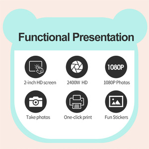 2024 New Product Cheaper Instant Camera Printer Y600 Wireless Thermal Inkless <strong>Mini</strong> Kids Camera Printer Instant <strong>Printing</strong> - Product Image 4