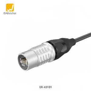 E-Weichat ER-<span class=keywords><strong>RJ45</strong></span> штекер промышленный Ethernet разъем водонепроницаемый IP67 PCB металлический разъем <span class=keywords><strong>Rj45</strong></span> - Product Image 2