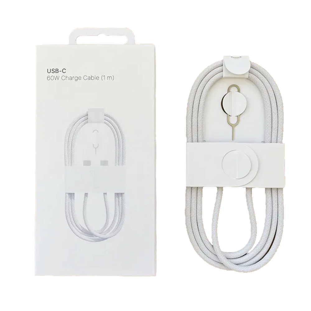 สายเคเบิลสีขาวพร้อมกล่อง