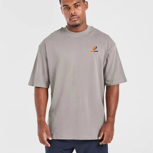 Camiseta Oversize Lisa al por Mayor para Hombre, 220 g/m², 100% Algodón, Ecológica, de Secado Rápido, Personalizable, con Hombros Caídos, Estilo Urbano - Product Image 4