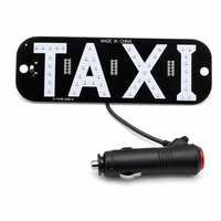 Panneau LED de taxi à 4 couleurs, direct usine, USB 12V 3W, indicateur de cabine pour pare-brise de voiture, fixation par ventouse, affichage haute luminosité