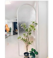Panneau en acrylique cannelé givré effet vague d'eau et grain de pierre, découpe sur mesure pour cloisons et décorations de fond