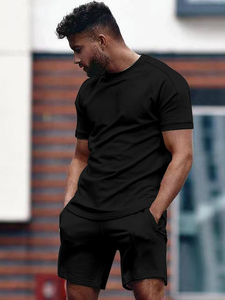 Offre Spéciale vêtements hommes ensembles deux pièces court été survêtement ensemble décontracté vêtements de sport hommes shorts ensemble été - Product Image 5