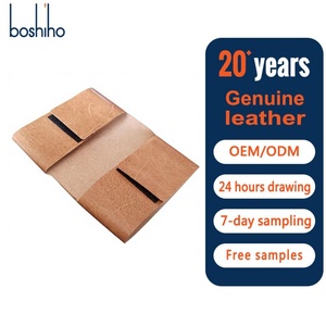 For Custom Logo Anti-Theft Portable Short Slim RFID Leather Vintage Thread Pattern Front Pocket Metal <b>Money</b> <b>Clip</b> Nylon - Product Image 1