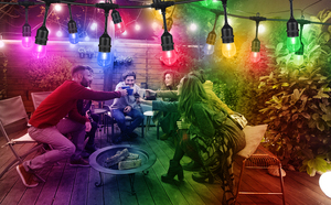 Guirnalda de luces RGB de buena calidad, globo de Patio Vintage de 24 pies y 48 pies con 15 luces solares para decoración de exteriores, cadena de luces de colores - Product Image 5