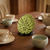 Sous-verres en forme de feuille imprimés en 3D, matériau PLA, personnalisables et disponibles pour l'achat en gros, modèle 3D haute précision