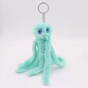 Vente en gros 18cm Poulpe Simulation Fourrure En Peluche Porte-clés Doux Vie <span class=keywords><strong>Marine</strong></span> Jouets En Peluche Sac Pendentif Cadeau avec Anneau Porte-clés - Product Image 3