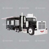 Camion de restauration mobile pour café et restauration rapide avec équipement de cuisine complet pour snacks, chips, pizzas, hot-dogs et barbecue