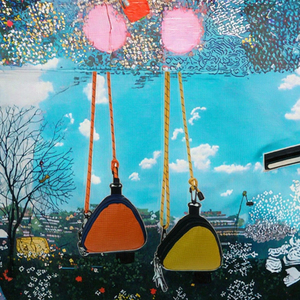 Nuova borsa a tracolla sportiva da <span class=keywords><strong>donna</strong></span> all'aperto con cerniera e chiusura aperta <span class=keywords><strong>Mini</strong></span> Organizer per auricolari portafoglio triangolare - Product Image 2