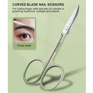 Yeni manikür ve pedikür seti 5 adet paslanmaz çelik Anti sıçrama tırnak makası güzellik tırnak bakımı araçları ile ayna plastik kasa - Product Image 3