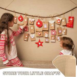 Bolsas de Papel Kraft Marrón para Golosinas, Bolsas Planas para Regalos de Fiesta, Bolsas para Refrigerios, Galletas, Palomitas de Maíz, Dulces, Sándwiches - Product Image 3