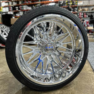 RCSR OEM ODM Llantas Forjadas de 2 Piezas de 24, 26 y 28 Pulgadas con Diseño Cóncavo, Plateadas, 5x114.3 6x139.7 para Jeep de 6 Birlos y Chevrolet Bel Air - Product Image 3