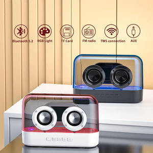 Hot bán <span class=keywords><strong>K9</strong></span> trong suốt Acrylic RGB ánh sáng đầy màu sắc <span class=keywords><strong>Bluetooth</strong></span> Loa kênh 2.0 đa chức năng loa không dây - Product Image 6