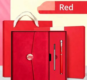 Set de Regalo de Cuaderno y Bolígrafo Naranja con Caja Personalizada con Logotipo para Promoción Corporativa, Pedidos al por Mayor de Artículos de Papelería - Product Image 3
