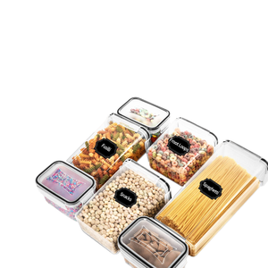 Wholesale BPA-Free Air Tight Plastic Storage Bins & Boxes Food Containers Dispenser Jar Set Organize & Store Food Efficiently - Product Image 1