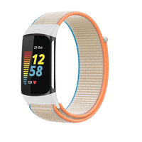 Bracelet de montre en nylon Win-Win pour Fitbit Charge 6, sangle à boucle et crochet réglable, compatible avec Charge 5
