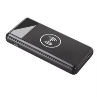 Power Bank portabel 20000mAh dengan pengisian nirkabel/2 kabel, paket baterai pengisian cepat untuk ponsel pintar