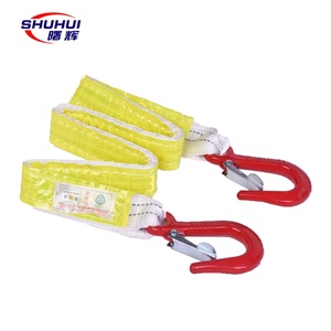 Eslinga de cincha redonda y suave de 5 toneladas con doble hebilla para grúa, producción de fábrica - Product Image 1