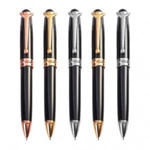 Heavy Brass Metal Promotional Ballpoint <b>Pen</b> with Custom Logo Sports Design 1.0mm Tip Black Ink Non-Erasable Customizable <b>Colors</b> - Product Image 3