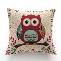 Housse de coussin carrée en jacquard tissé avec logo personnalisé Coussin d'oreiller de style européen de style cartoon